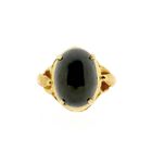 Image 3 of Gold ring with black labradorite