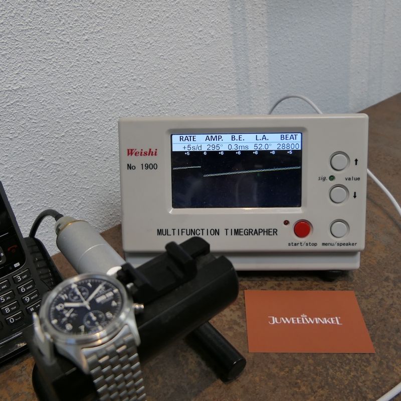 Image 24 of IWC Pilot Chronograph IW3706-007; Automatic men's watch