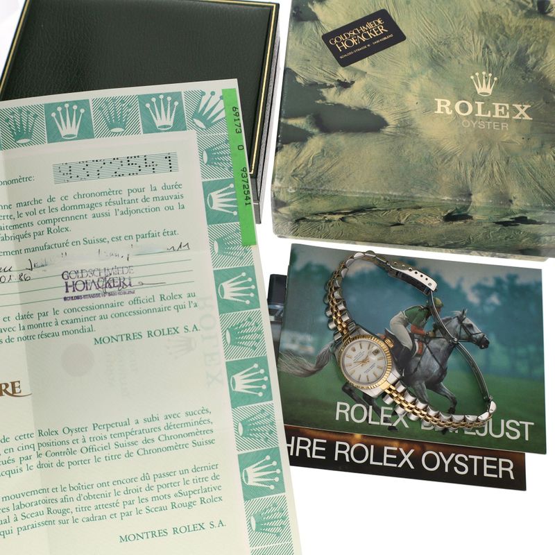 Image 16 of Rolex Lady-Datejust 26mm 69173; Vintage Ladies Watch in Full-Set