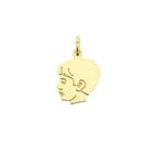Image 1 of Gold pendant child's head boy