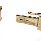 Image 3 of Vintage/antique gold clamp bracelet with garnet | Ø 59 mm