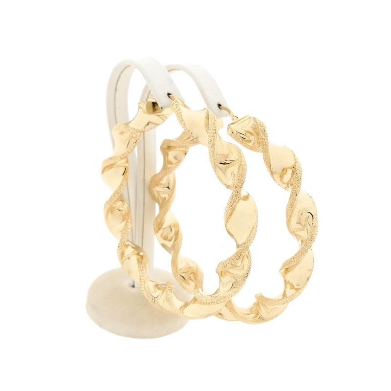 Image 1 of Gold spiral earrings