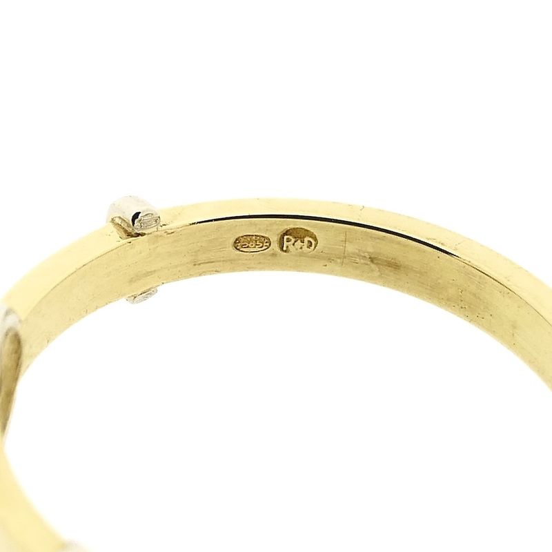 Image 7 of Gold solitaire ring with diamond 0.06 ct.