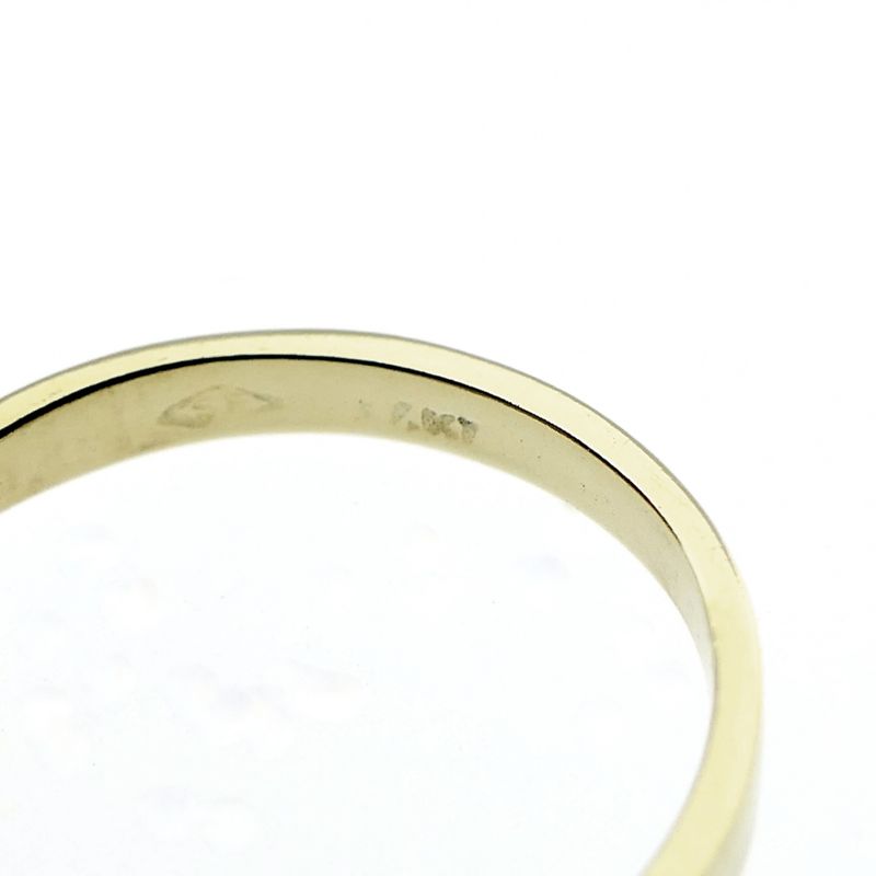 Image 5 of Gold solitaire ring; diamond 0.03 ct.