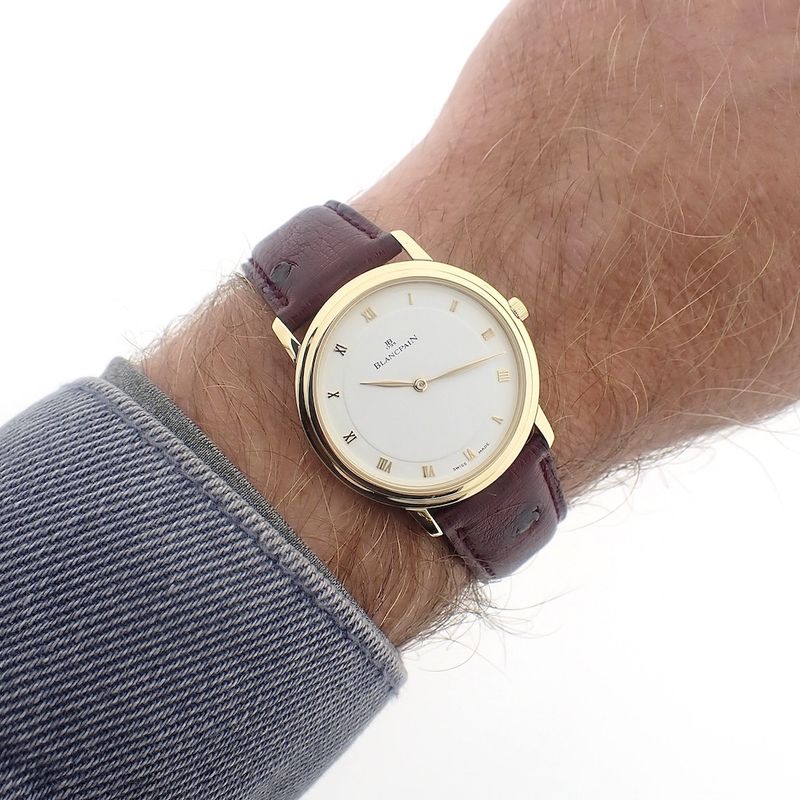 Image 16 of Blancpain Villeret 'Ultra Slim' 18k gold men's watch