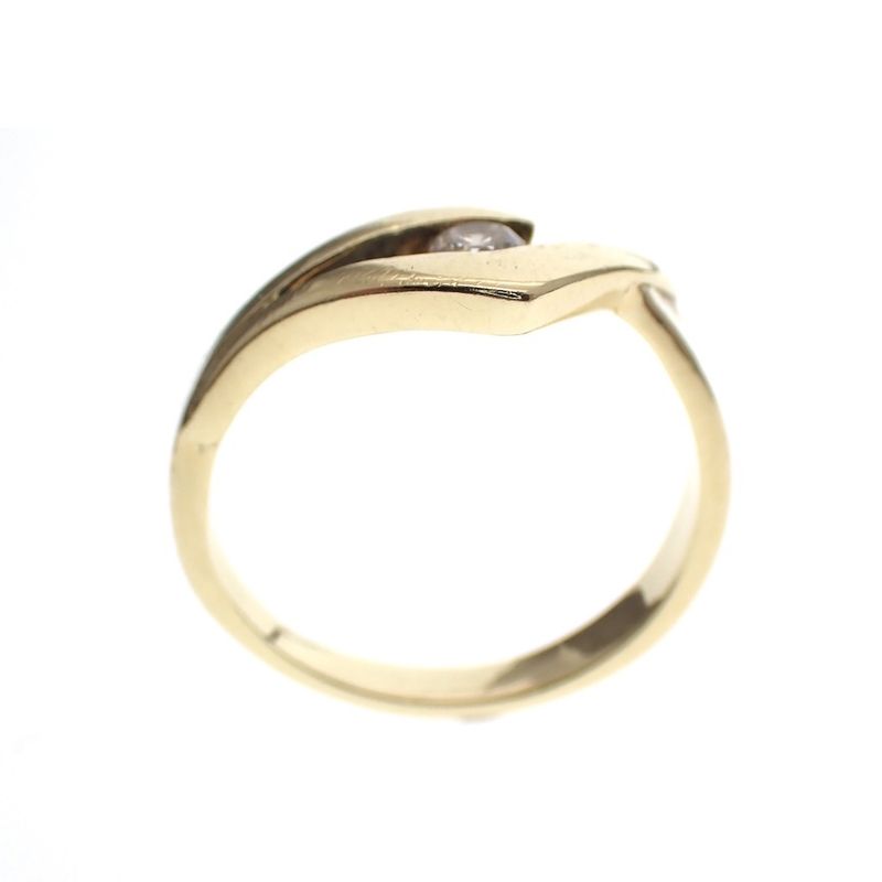 Image 3 of Gold fantasy ring with zirconia