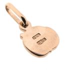 Image 4 of Rose gold pendant of an apple with a leaf