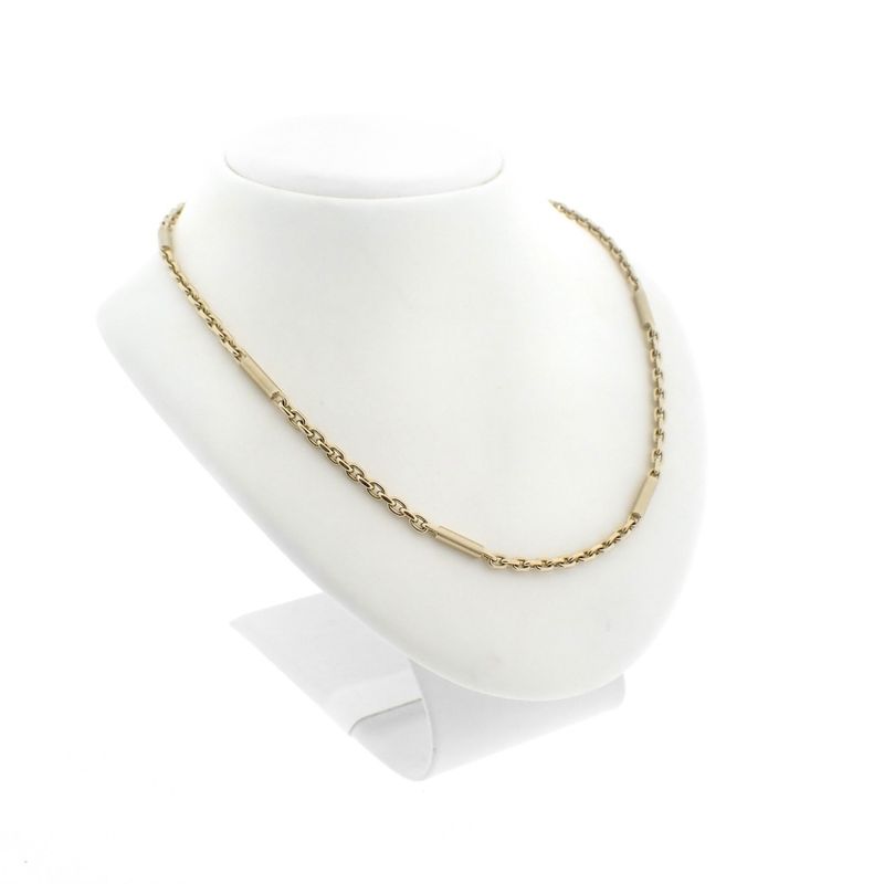 Image 4 of Gold anchor link chain with bars