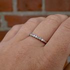 Image 11 of White gold ring/sliding ring with diamond | 0.105 ct.