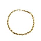 Image 3 of Gold twisted link bracelet | 19.5 cm