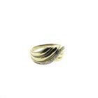 Image 7 of Golden fantasy ring with diamond 0.09 ct.