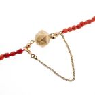 Image 7 of Vintage/antique red coral bead necklace with gold clasp | 81 cm