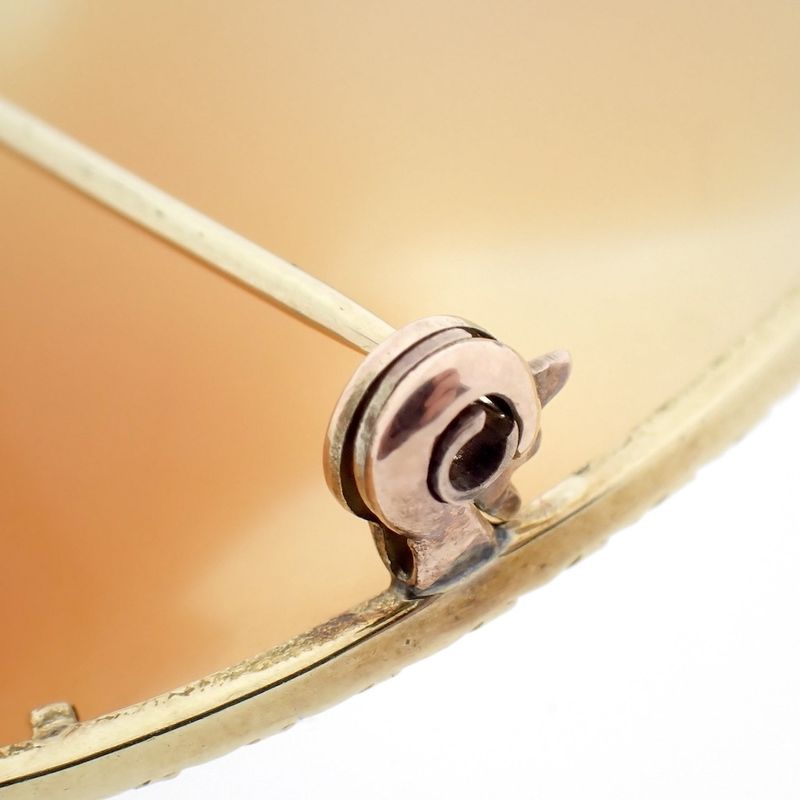 Image 10 of Gold brooch/pendant with cameo