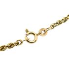 Afbeelding 4 van Gouden gedraaide schakelketting/sautoir | 90 cm 