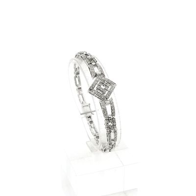 Image 1 of White gold link bracelet with 1.40 ct diamond.