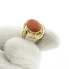 Image 7 of Gold ring with red coral | Vintage
