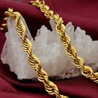 Image 2 of Gold twisted link chain