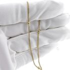 Image 5 of Gold link chain with beads | 40.5 cm