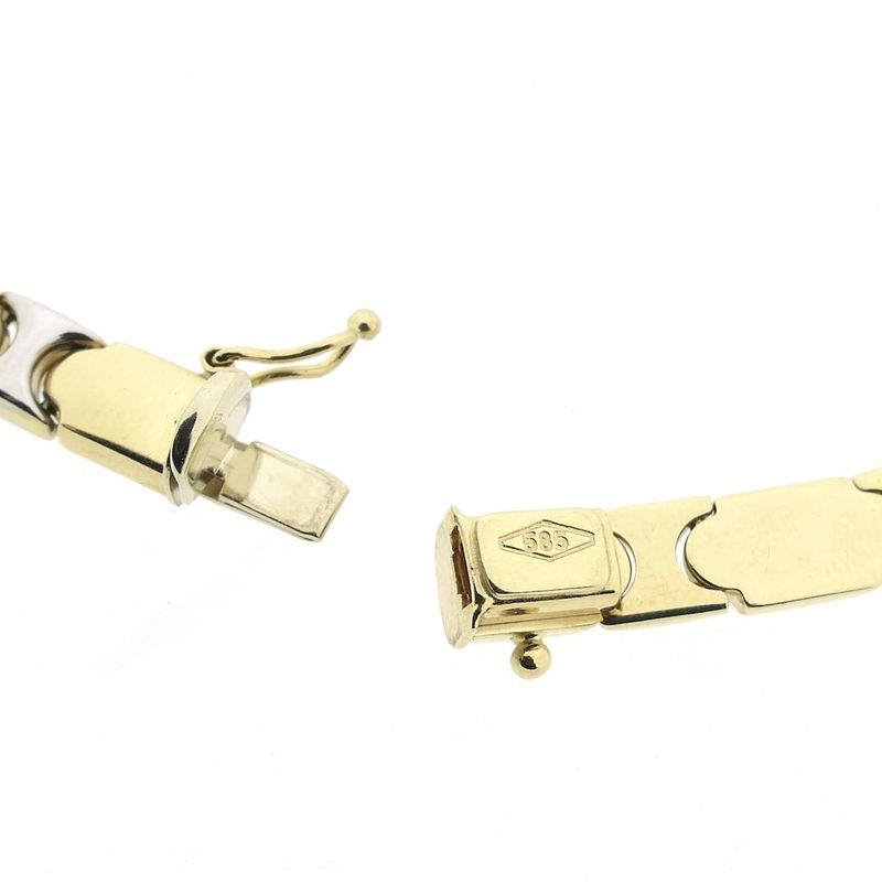 Image 4 of Two-tone gold fantasy link necklace