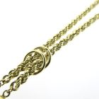 Image 3 of Golden twisted link chain.