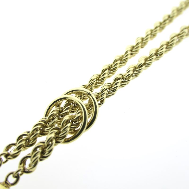 Image 3 of Golden twisted link chain.