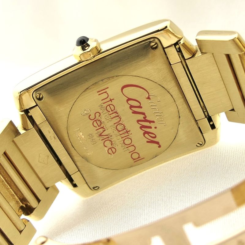 Image 14 of Cartier Tank Française 'Large' 1840; Automatic 18k gold watch