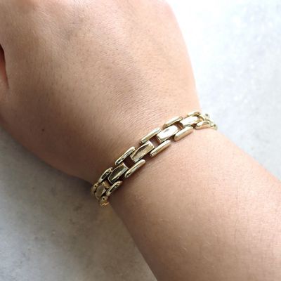 Image 2 of 8-karat Bismarck link bracelet | 18.5 cm