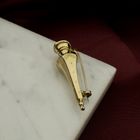 Image 2 of Vintage gold brooch of a knitting needle cap