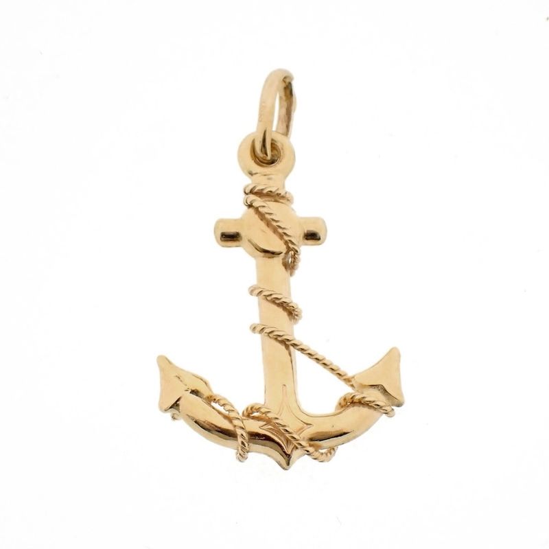 Image 4 of Gold pendant of an anchor