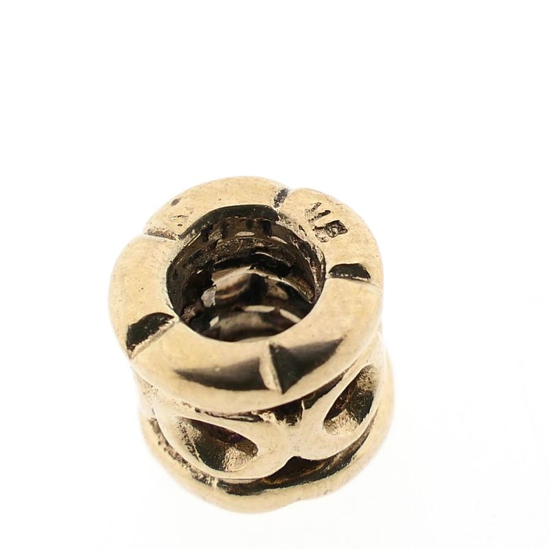 Image 4 of Pandora Charm; Gold; Circles Border Link