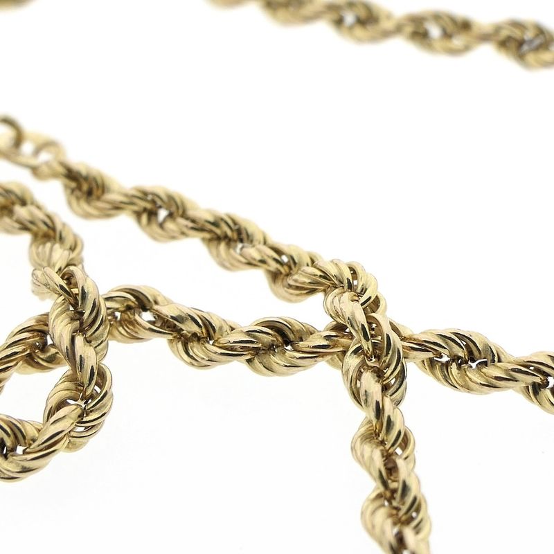 Image 5 of Gold twisted link chain | 46 cm