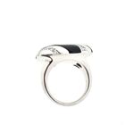 Image 6 of Exclusive white gold ring with mother of pearl (Tahiti) and diamonds 0.30 ct.