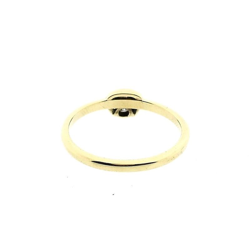 Image 4 of Gold ring with diamond; 0.05 ct.