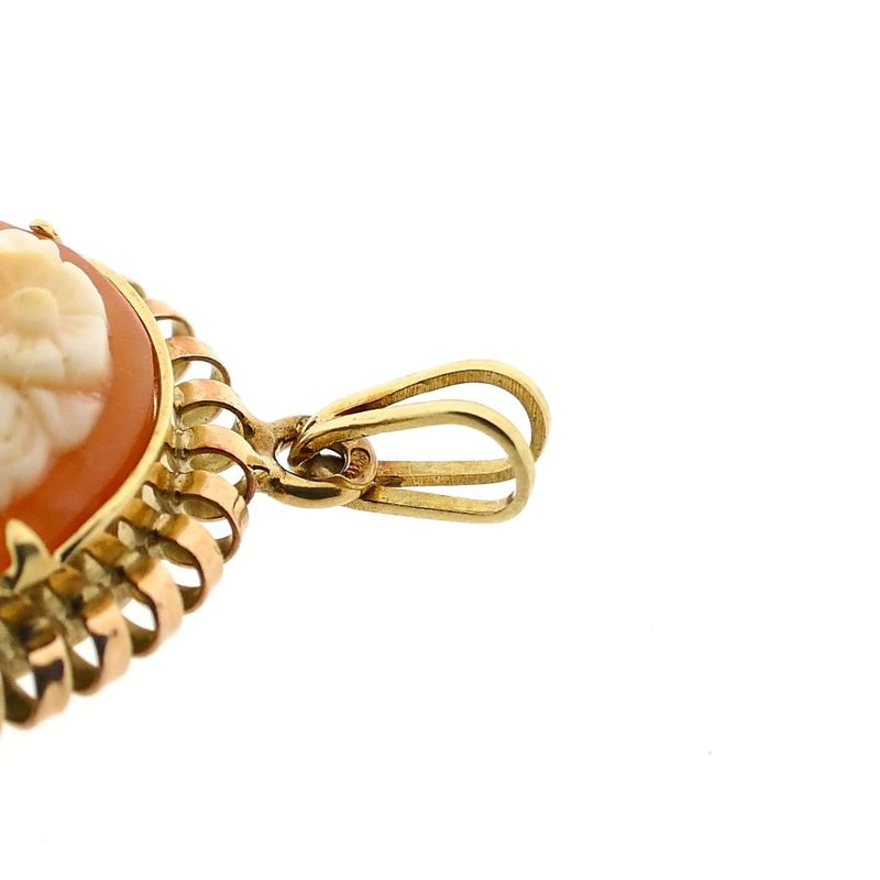 Image 9 of Gold Cameo Pendant