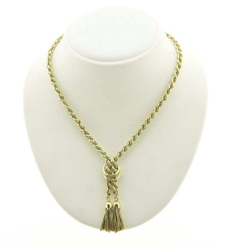 Image 1 of Golden twisted link chain.