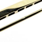 Image 4 of Long, narrow gold brooch with emerald and diamonds; approx. 0.06 ct.