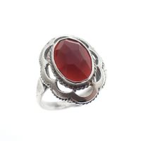 Silver ring with carnelian | Antique