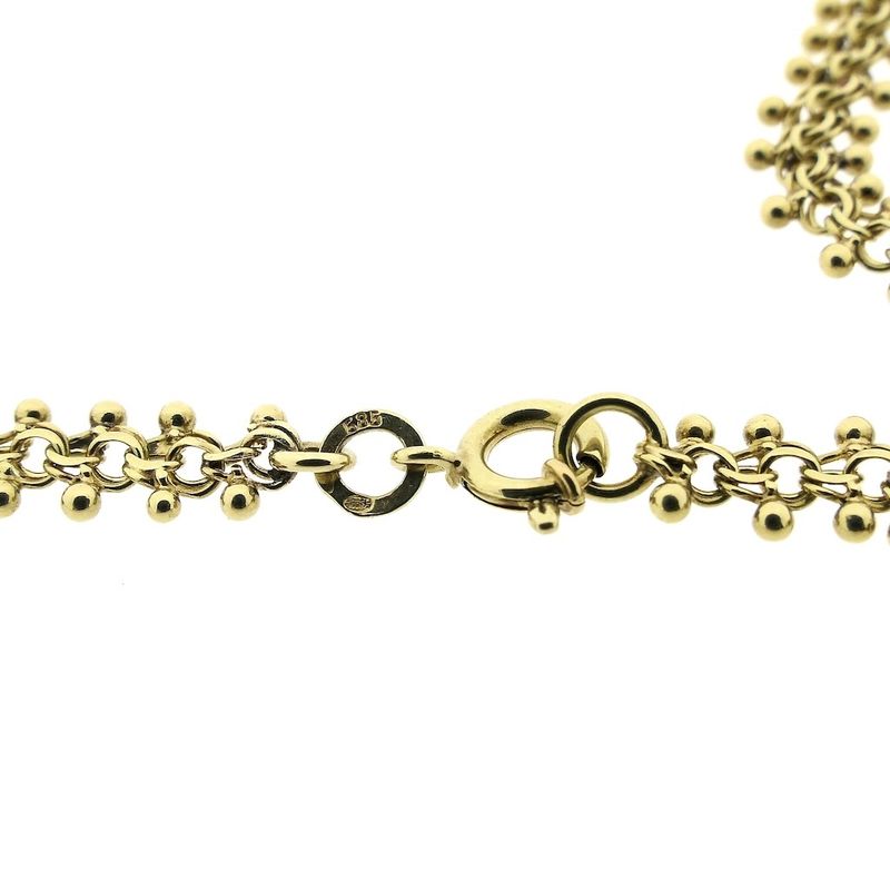 Image 6 of Gold gallery wire necklace | 45 cm