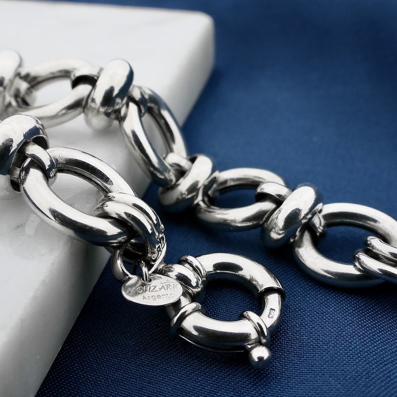 Image 2 of Monzario Silver Fantasy Link Bracelet