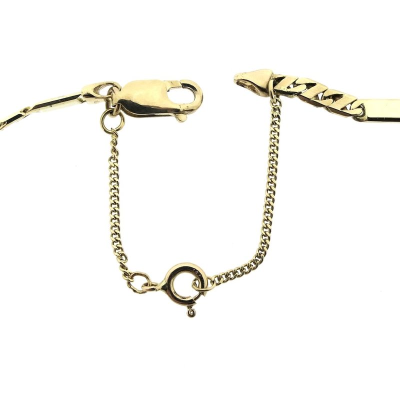 Image 5 of Gold closed Figaro link chain