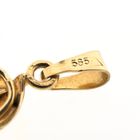 Image 8 of Two-tone gold rose pendant