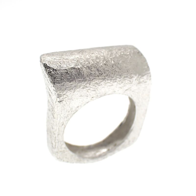 Image 1 of Silver fantasy ring, square model