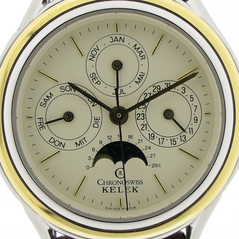 Image 11 of Chronoswiss Kelek; Automatic vintage moonphase/calendar movement