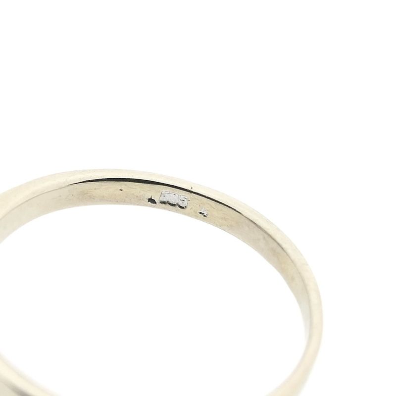 Image 9 of White gold ring with sodalite and diamond; 0.04 ct.