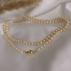 Image 2 of Pearl sautoir with gold clasp | 69 cm