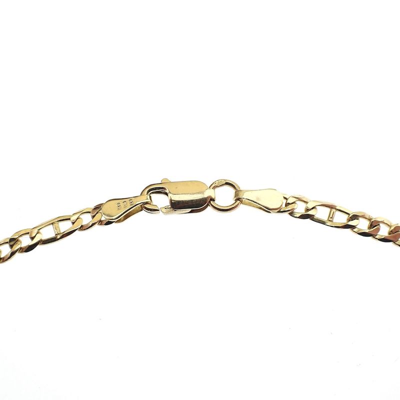 Image 5 of Gold Figaro link chain | 45 cm