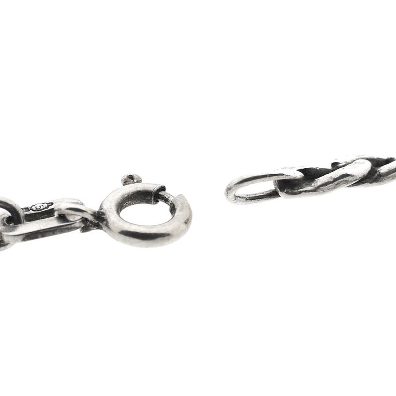 Image 6 of Silver Flat Gourmet Link Necklace