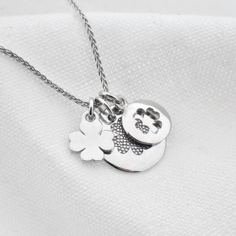 Image 4 of 9 carat necklace with four-leaf clover pendant; Guido Maria Kretschmer