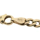 Image 3 of Gold flat gourmet link bracelet with diamonds; 0.25 ct.