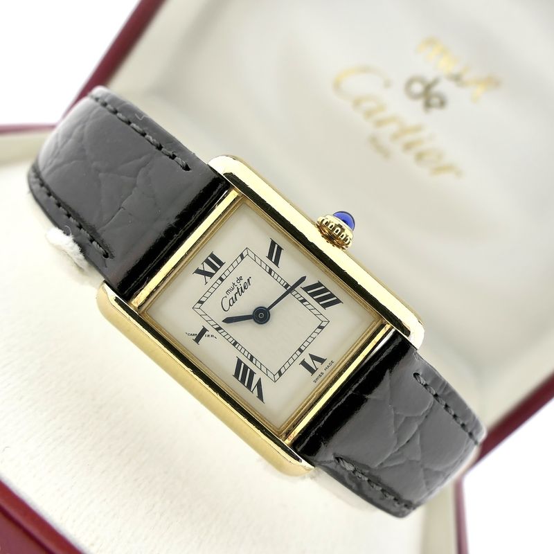 Image 17 of Cartier Tank Vermeil 2415; Women's watch